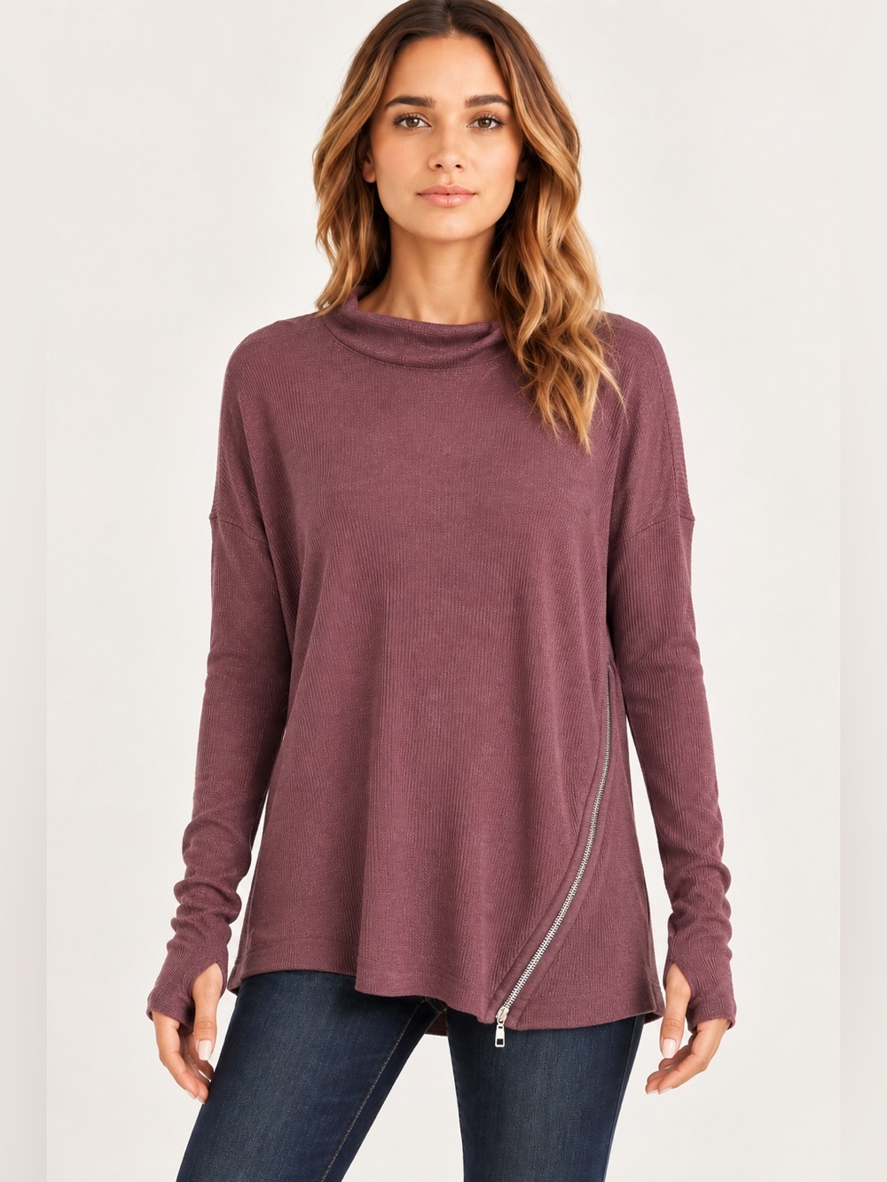 Feel the Piece by Terre Jacobs Waffle Knit Top